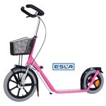 ESLA potkulauta hybriditangolla ja ilmakumirenkailla Pinkki