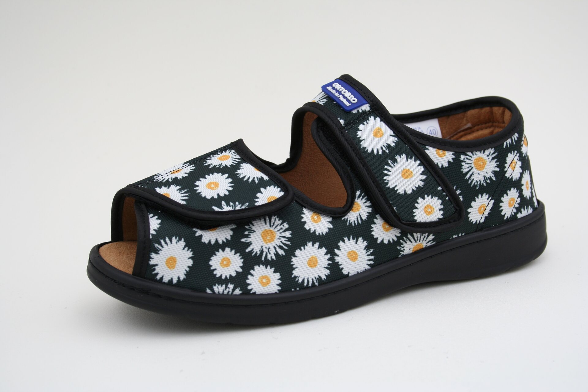 Ortobio erikoisjalkineet avokärki - normaali malli Valkoinen kukka