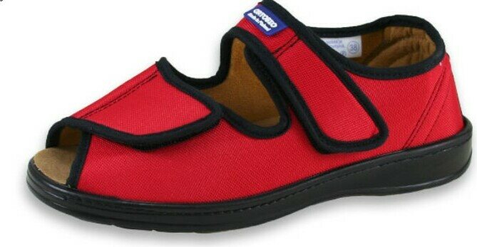 Ortobio erikoisjalkineet avokärki - normaali malli Punainen