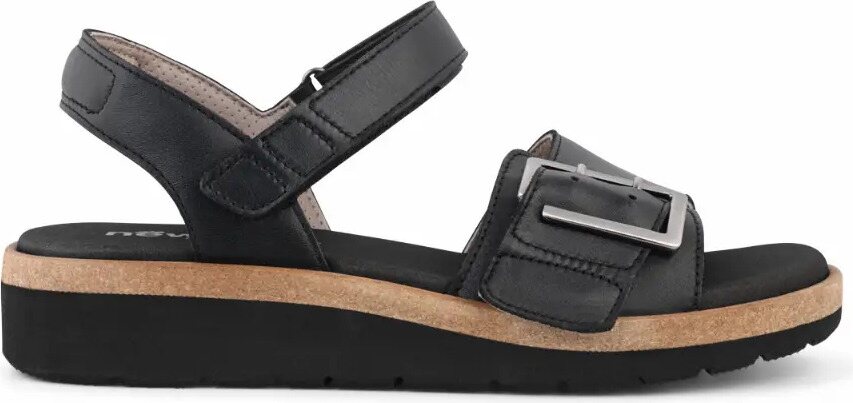 New Feet naisten sandaalit takaremmilla Black