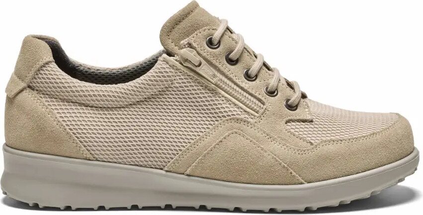 New Feet naisten kävelykenkä vetoketjulla Beige