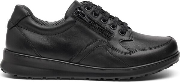 New Feet naisten kävelykenkä vetoketjulla Musta