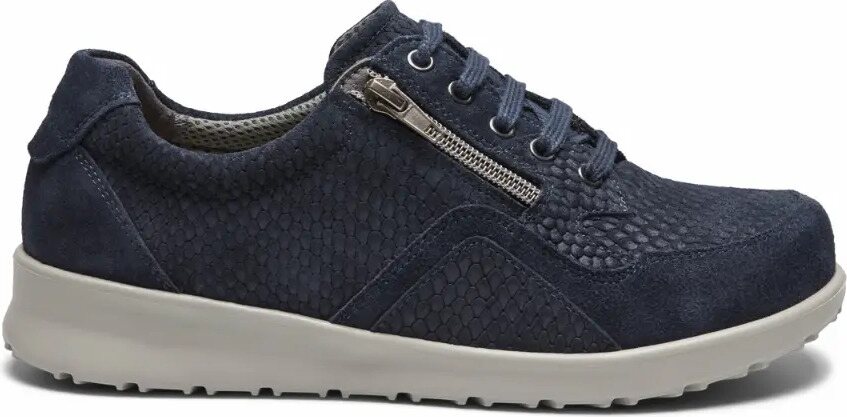 New Feet naisten kävelykenkä vetoketjulla Sininen