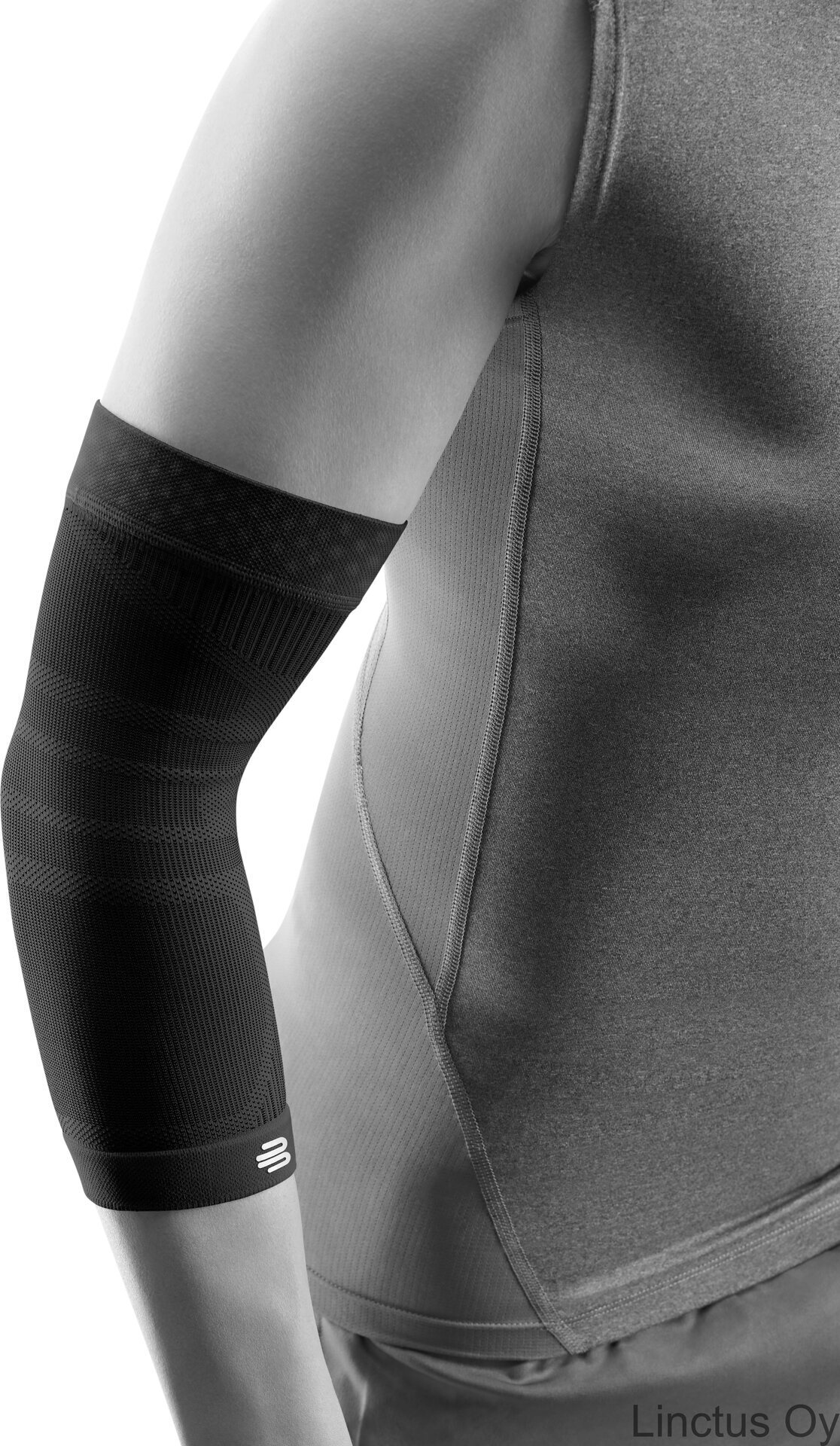 Bauerfeind Sports kyynärpään kompressiotuki Black