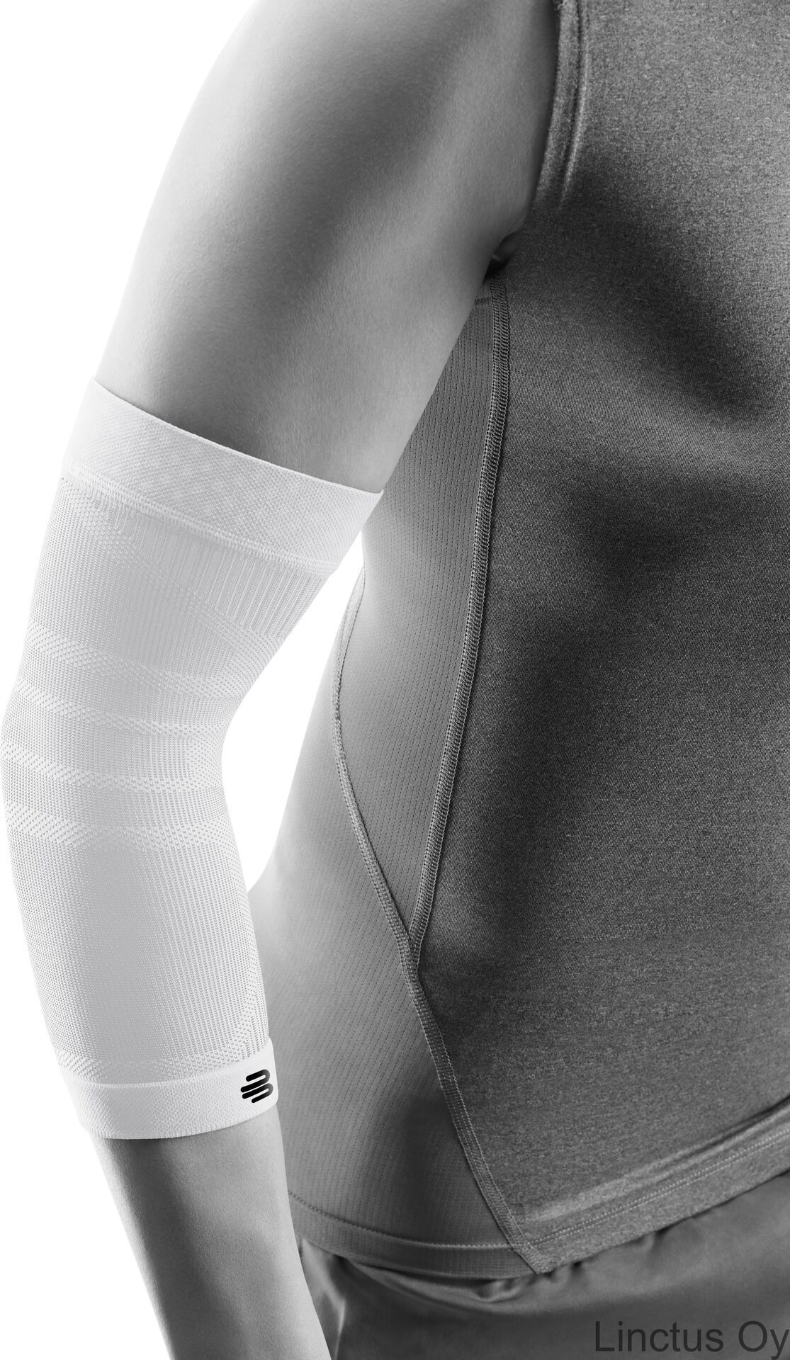 Bauerfeind Sports kyynärpään kompressiotuki White