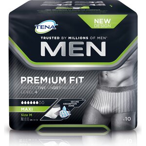 TENA for men PREMIUM FIT Protective Underwear (level 4 pussi)