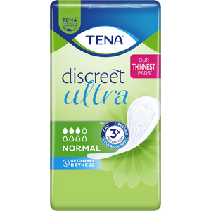 TENA Discreet Ultra Pad Normal - laatikko 128 kpl (8 pussia)