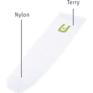 (ST75) Stump sock for BK with hole, nylon at the distal end, terry cloth at the proximal end