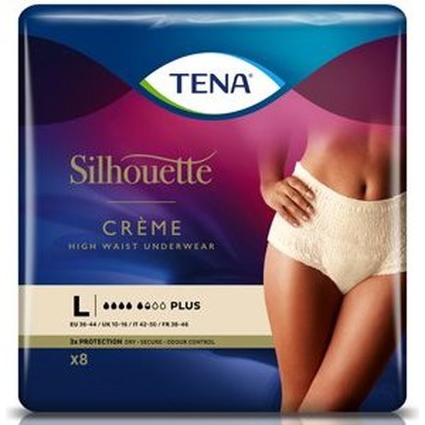 TENA Silhouette Plus L Cream pussi 10 kpl