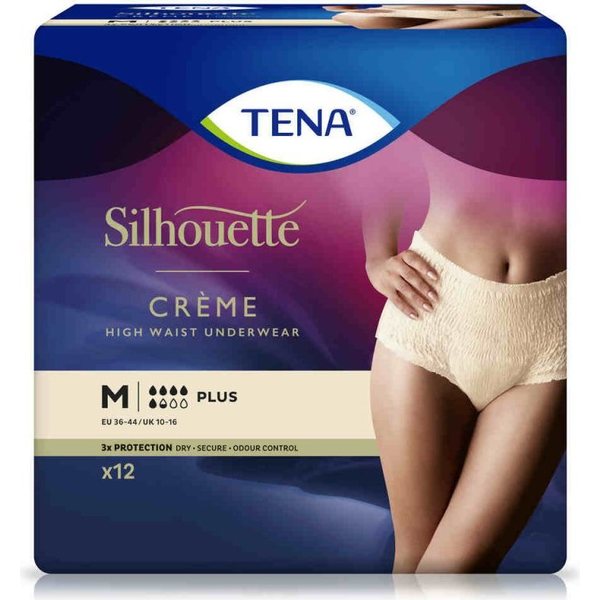 TENA Silhouette Plus M Cream pussi 12 kpl