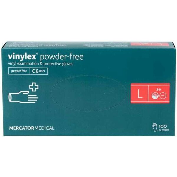 Vinylex Vinyylikäsineet  L-koko - 100 kpl laatikko