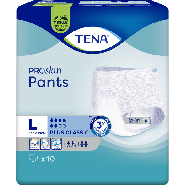 TENA Pants plus Classic L pussi 10 kpl